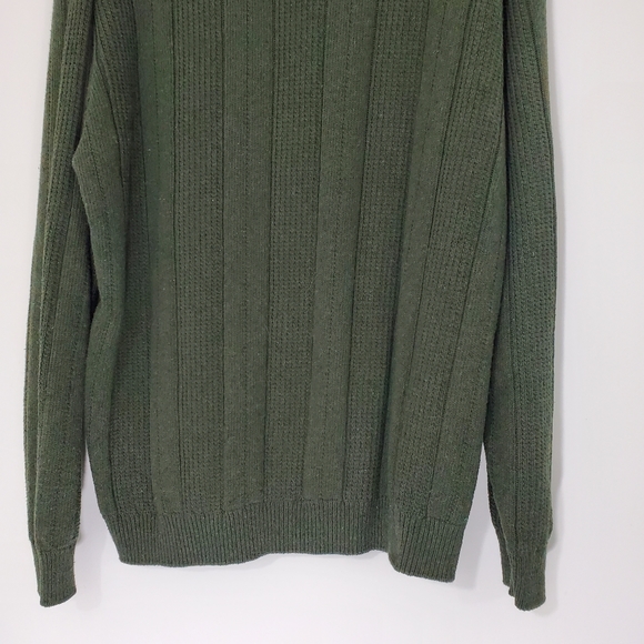 Bill Blast Green Pullover Ribbed Sweater, Size Large - Picture 7 of 11